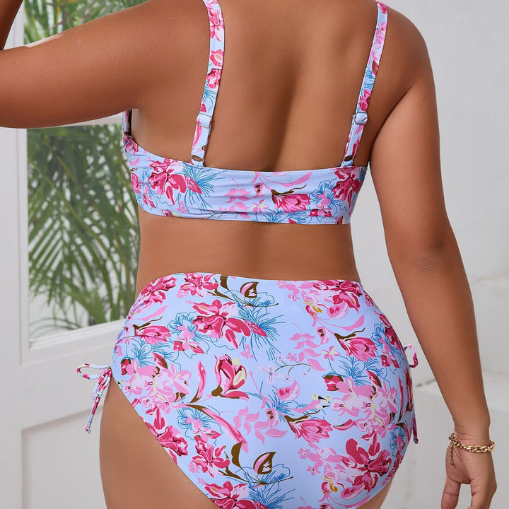 Women Triangle Bikini Set with Ruffle Covered Panty Mune Fashion