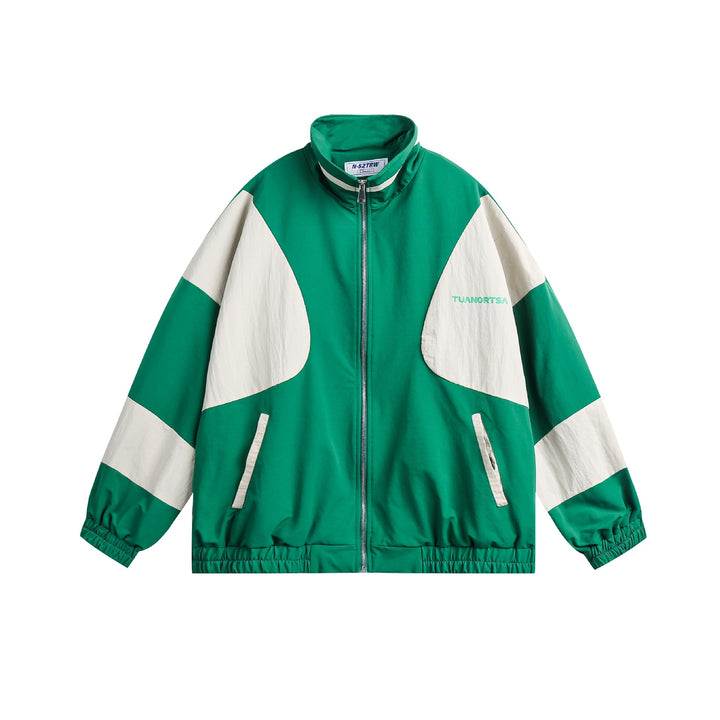 Unisex Boxy-Colorblock-Training Jacket with high stand-up collar Mune Fashion
