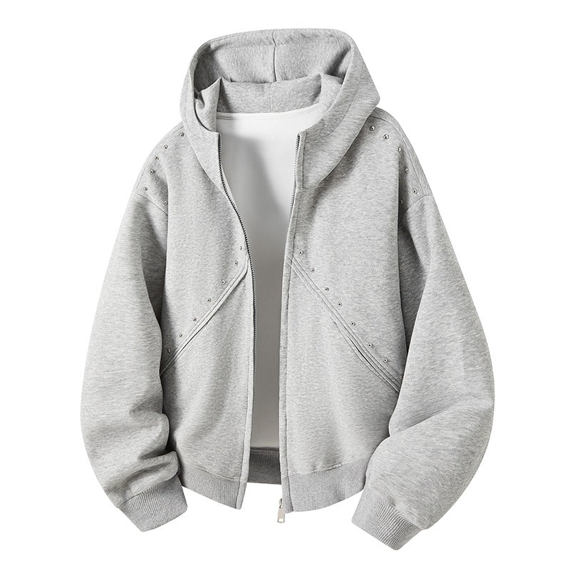 Women's Sporty Sweat Jacket with Ruffles Mune Fashion