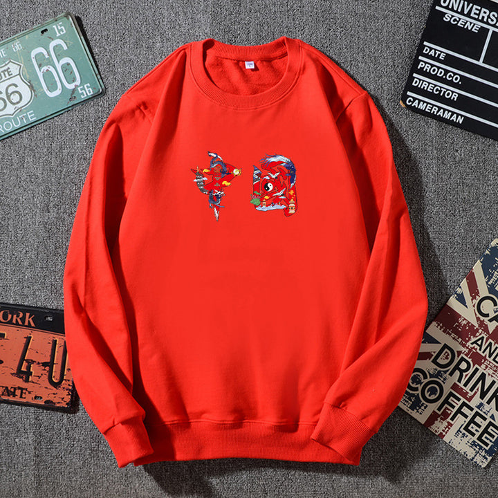Unisex Oversized Sweatshirt with Round Neck and Subtle Graphic Application Mune Fashion