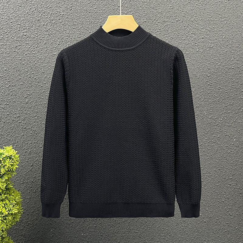 Women Structured Turtleneck Sweater made of fine Waffle Knit Mune Fashion