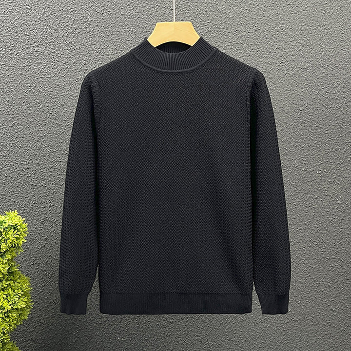 Women Structured Turtleneck Sweater made of fine Waffle Knit Mune Fashion