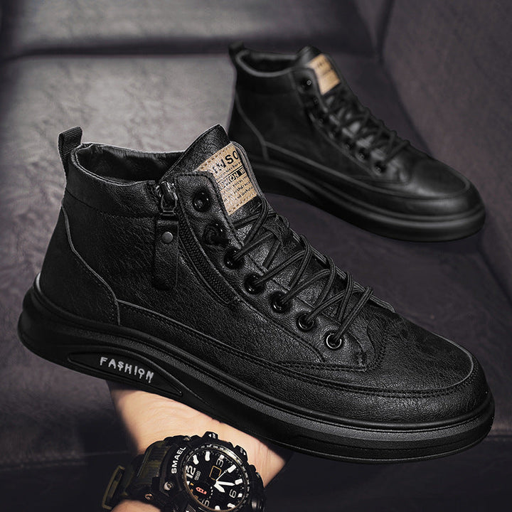 Women's High Fashion Sneakers with Detail Zipper and Comfortable Sole Mune Fashion