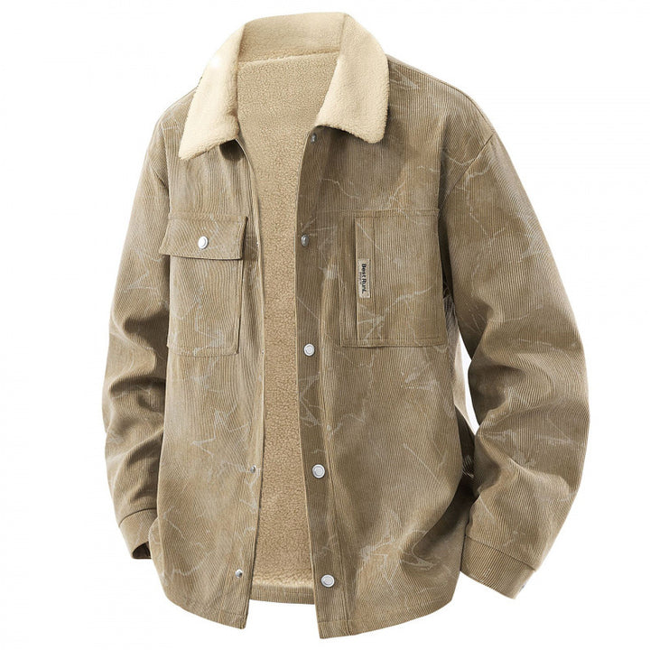 Men's Stylish Cord Jacket with Teddy Lining Mune Fashion