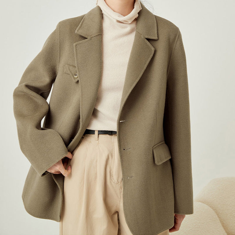 Women Elegant and Comfortable Wool Jacket Drune