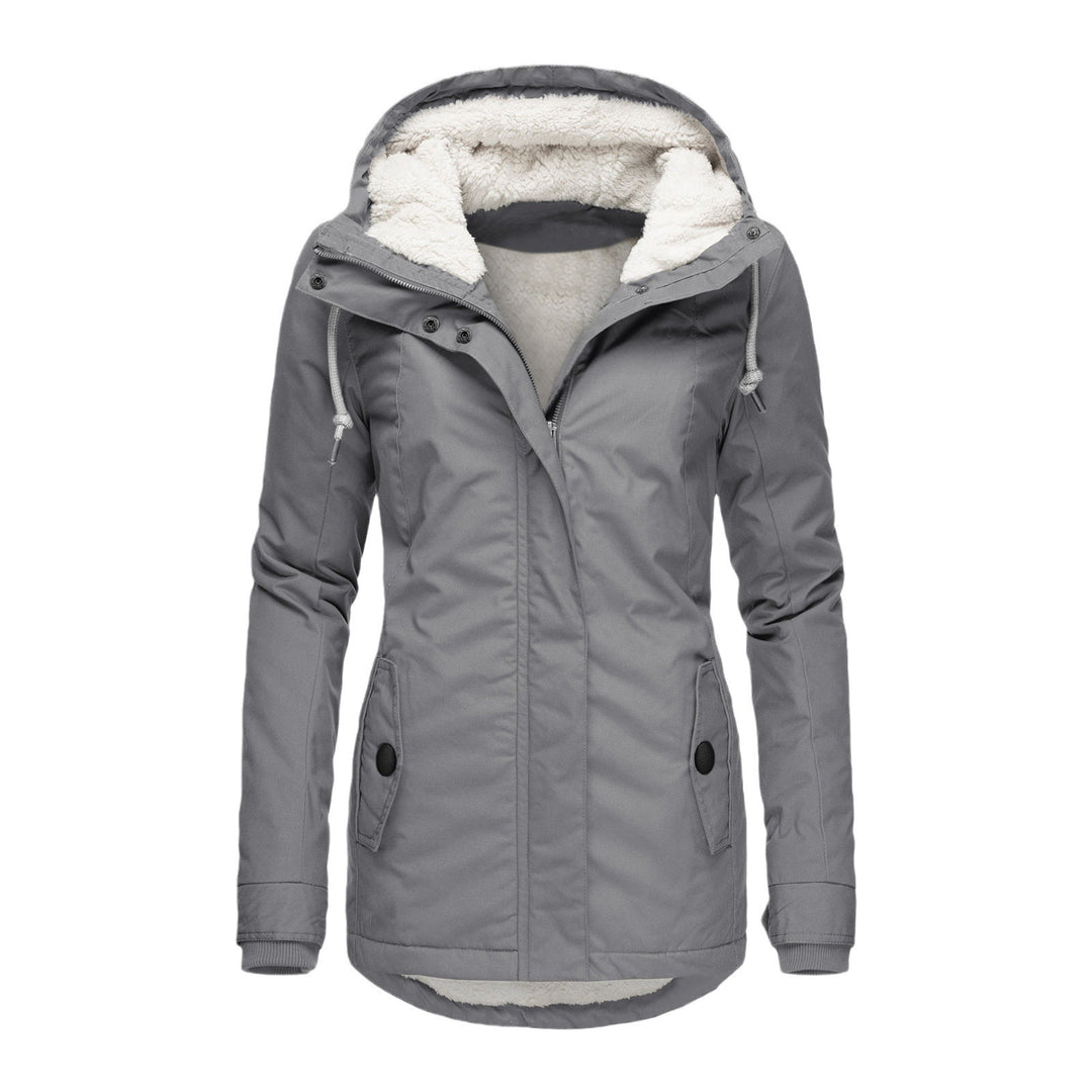 Women's parka with teddy lining, hood, and tailored silhouette Mune Fashion