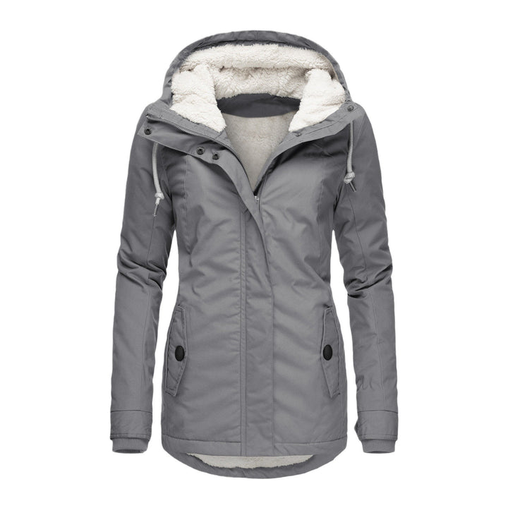 Women's parka with teddy lining, hood, and tailored silhouette Mune Fashion