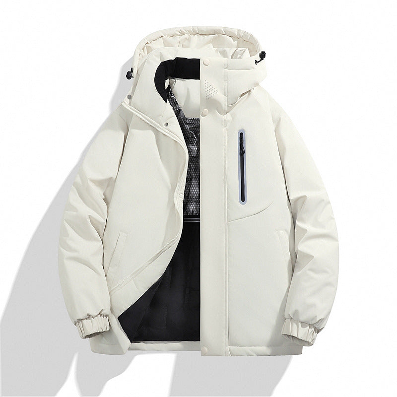 Men's Padded Hooded Winter Jacket with Water-Repellent Membrane and Welded Chest Pocket Mune Fashion