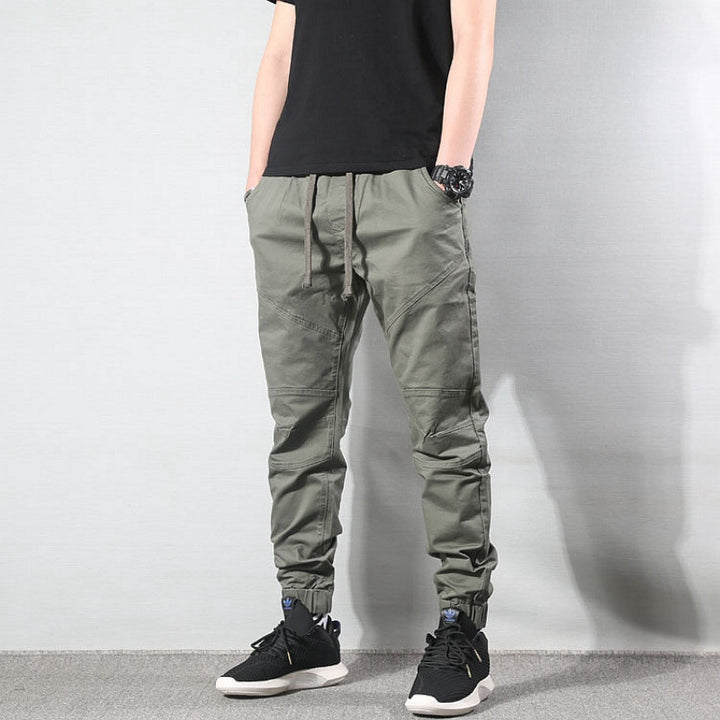 Men's Comfortable Cargo Pants with Elastic Waist Mune Fashion