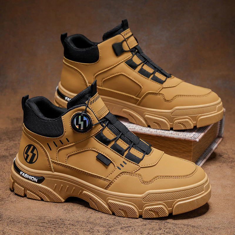 Women's sporty high-top sneakers with elastic quick release and non-slip sole Mune Fashion