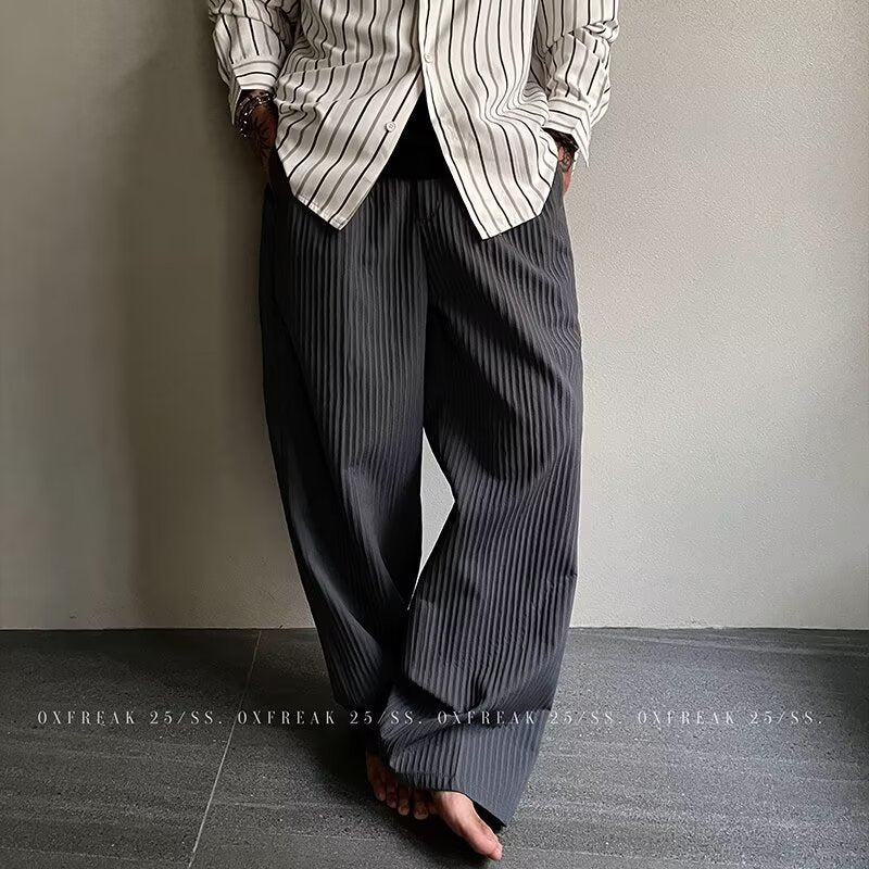 Men's Elegant Striped Pants Mune Fashion