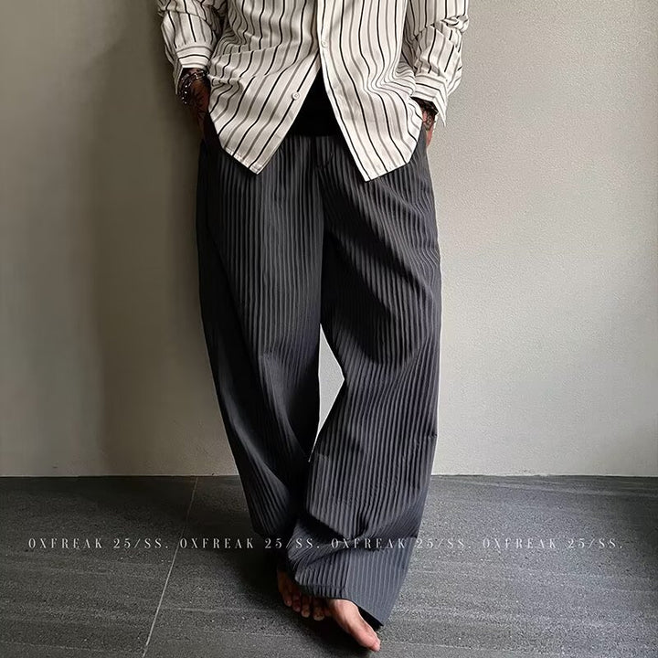Men's Elegant Striped Pants Mune Fashion