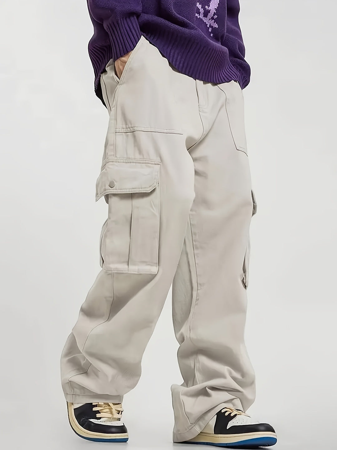 Men's Comfortable Cargo Pants with Five Pockets Mune Fashion