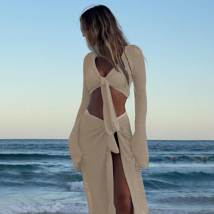 Ladies airy crochet beach dress Mune Fashion