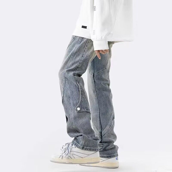 Men's Casual Denim Cargo Pants Mune Fashion