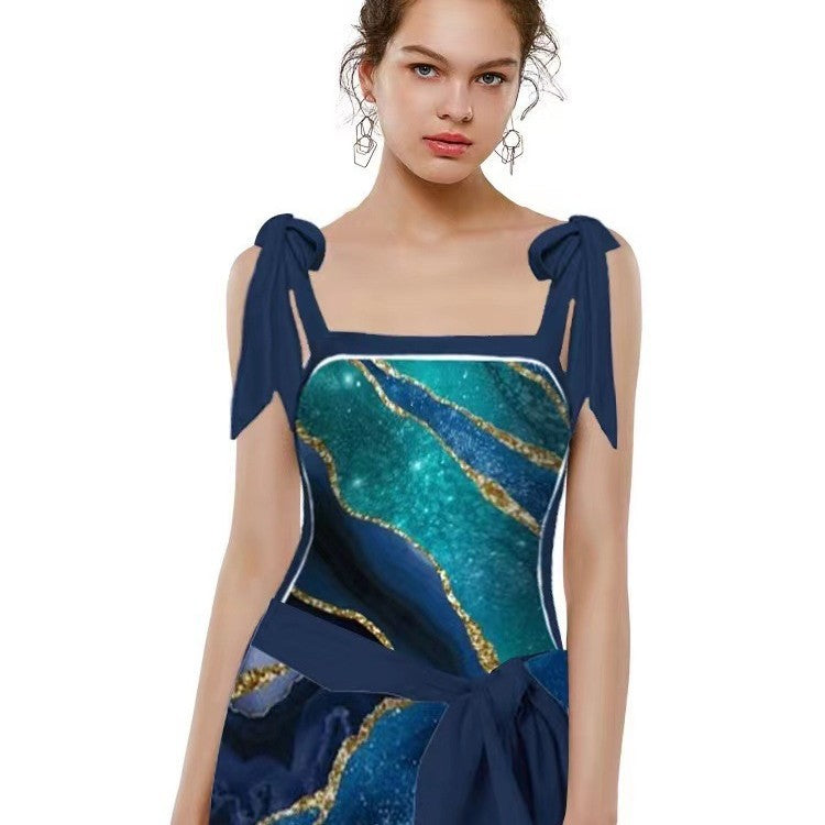 Women's swimsuit with elegant wrap skirt Mune Fashion 1782104434