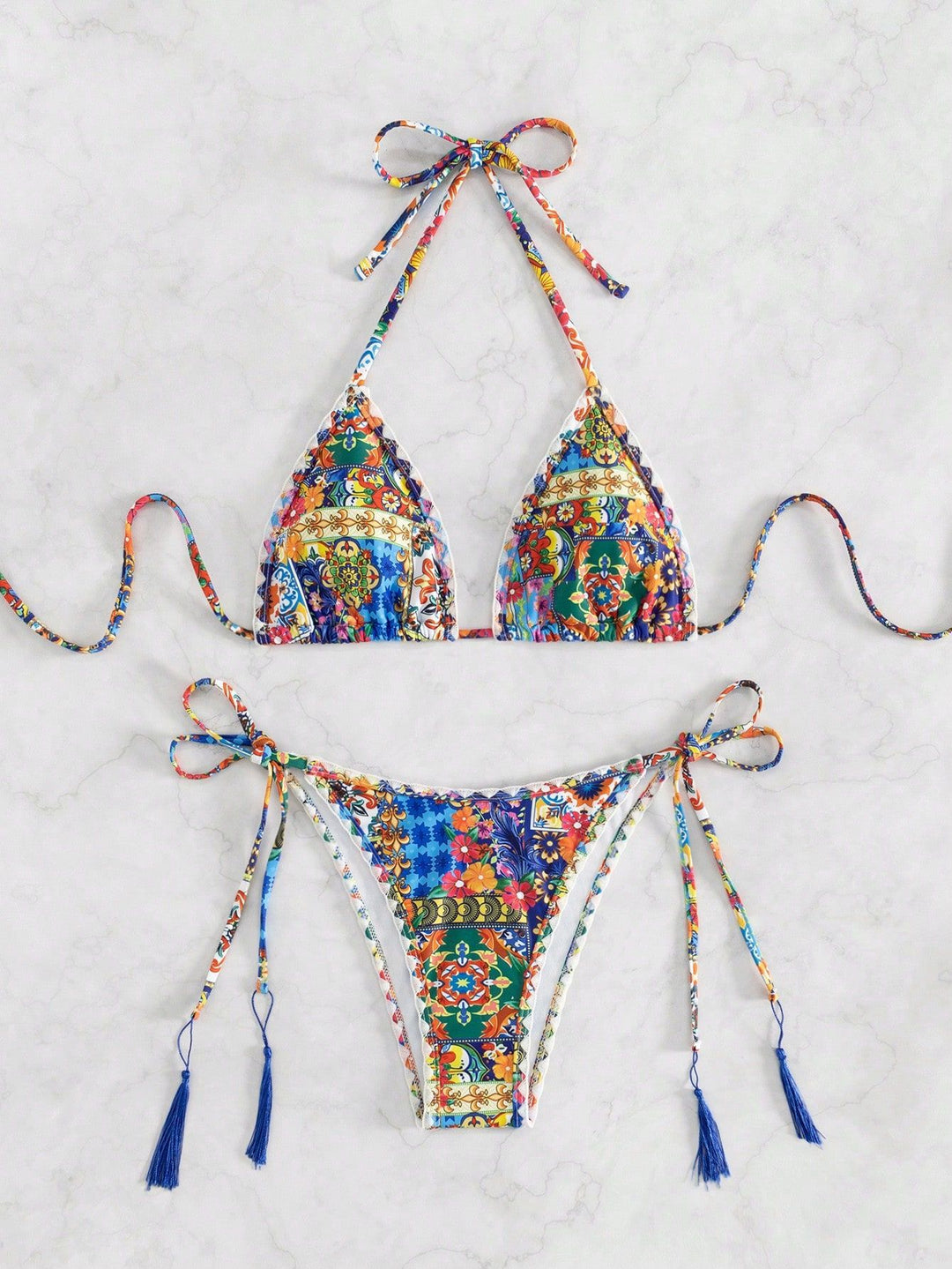 Ladies bikini bottom with elegant tassel details Mune Fashion