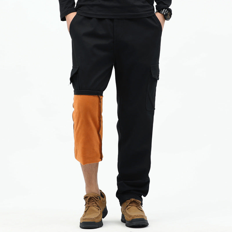 Men's Technical Cargo Pants with Thermal Lining, Inseam, Patch Pockets & Adjustable Hem Mune Fashion