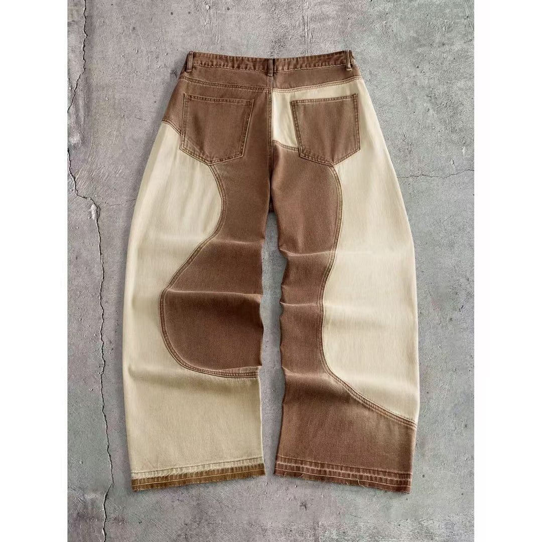 Men Wide-cut Designer Jeans Mune Fashion