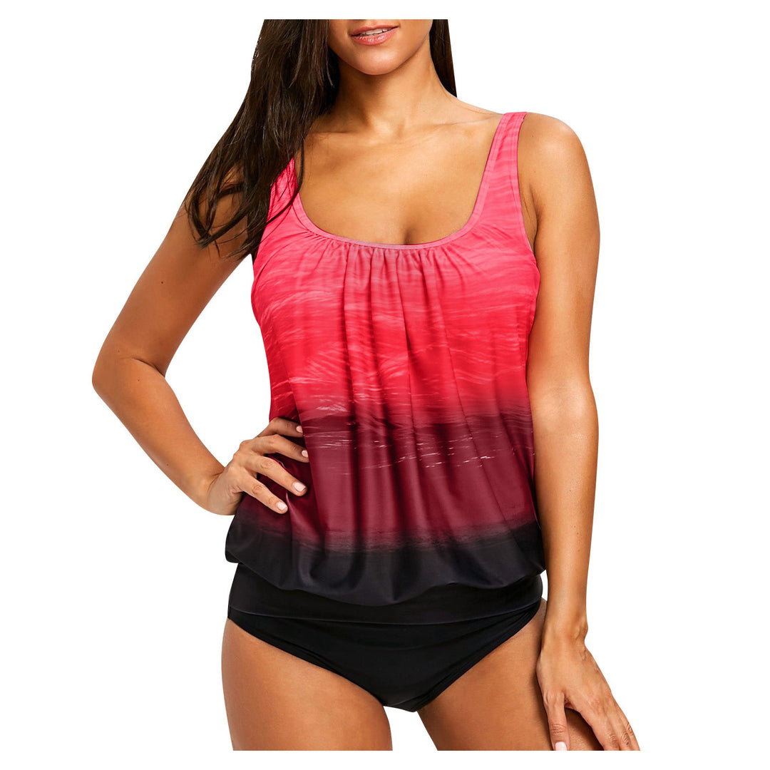 Women's Simple Swimsuit with Flowing Cut Mune Fashion