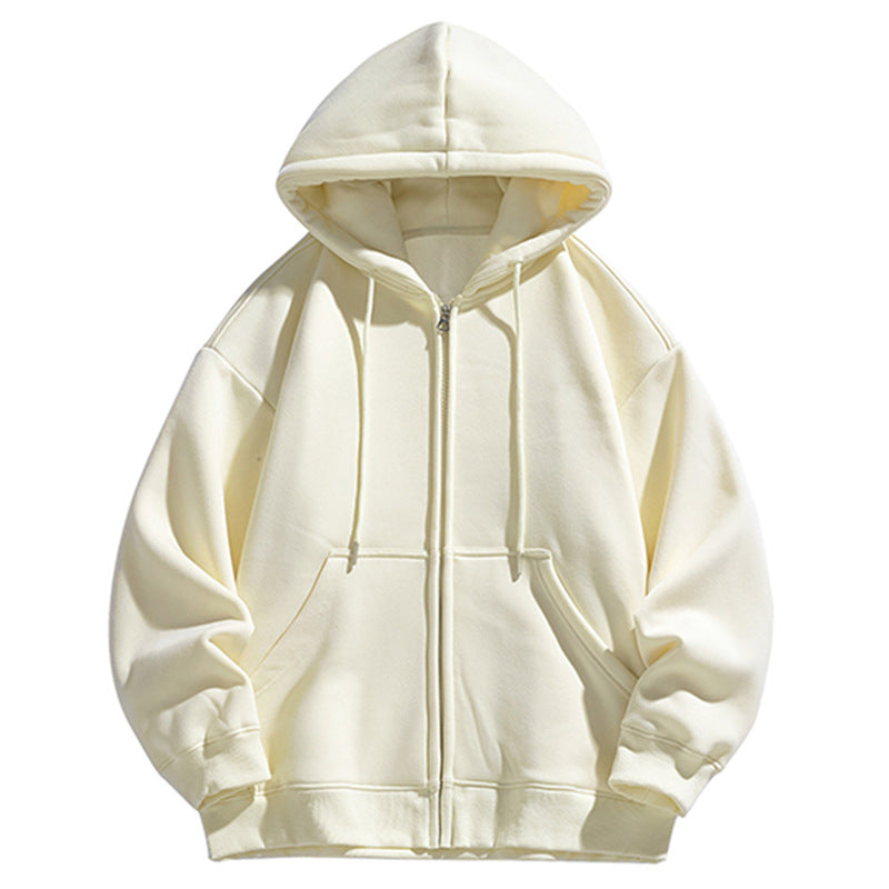 Men's Oversized Hooded Sweat Jacket with Full Zip and Kangaroo Pocket Mune Fashion