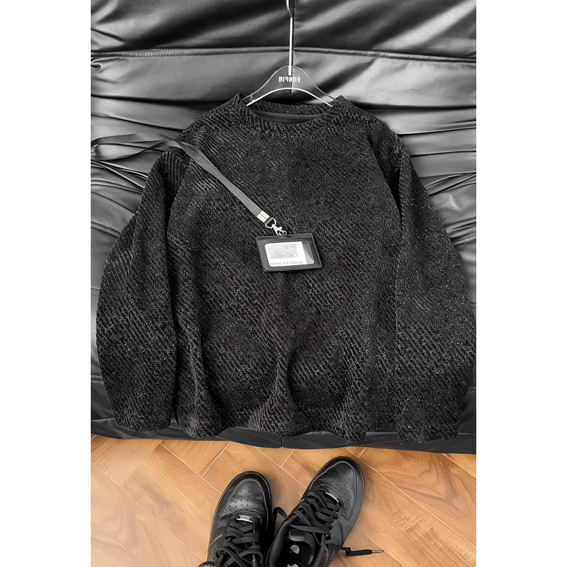 Women's Stylish Sweatshirt with Textured Design Mune Fashion