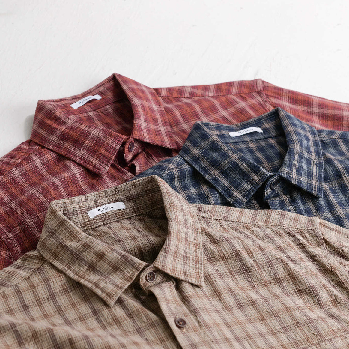 Men's Soft Brushed Check Shirt in Shirt Jacket Cut with Flap Pockets Mune Fashion