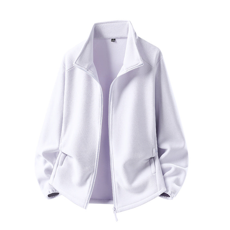 Women's fleece jacket with stand-up collar, full-length zipper, and thermal insulation Mune Fashion