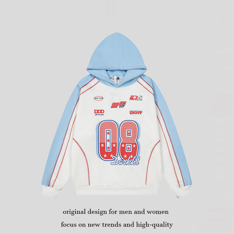 Women's Sportives Retro Sweatshirt with Graphic Print, Raglan Sleeves and Loose Fit Mune Fashion