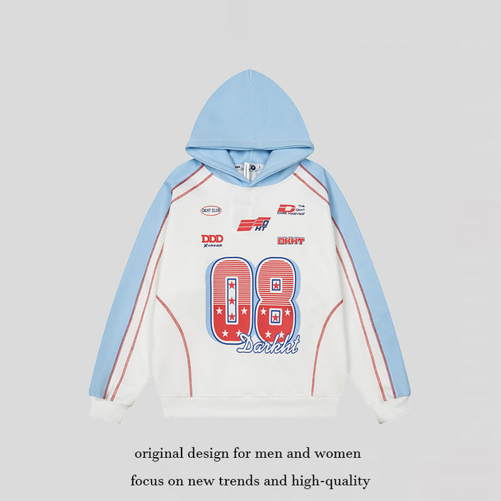Women's Sportives Retro Sweatshirt with Graphic Print, Raglan Sleeves and Loose Fit Mune Fashion