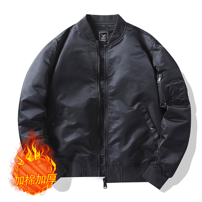 Men's bomber jacket in pilot style with water-repellent nylon shell and sleeve utility pocket Mune Fashion
