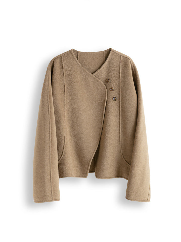 Ladies Elegant and cozy jacket with asymmetrical cut Drune