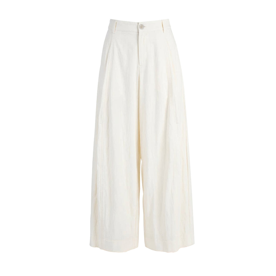 Damen Weite Leinenhose Mune Fashion