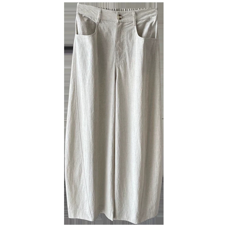 Women's Wide Linen Pants Mune Fashion 1789268742