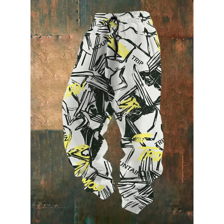 Women's Comfortable Leisure Pants with Creative Print Mune Fashion