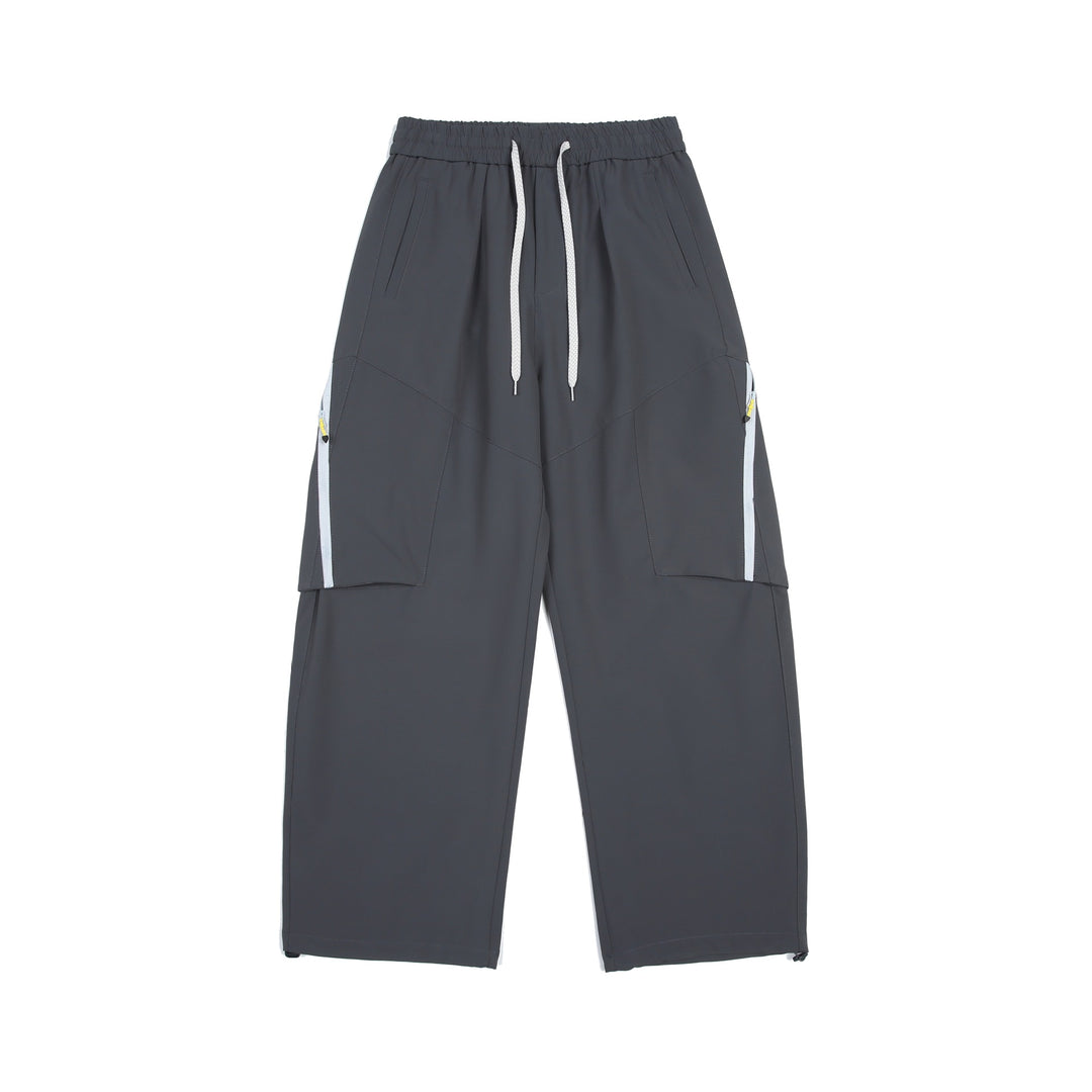 Men's Technical Cargo Training Pants with Elastic Waistband and Zipper Pockets Mune Fashion