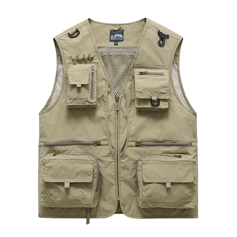 Men's Multifunctional Fishing Vest with Numerous Pockets Mune Fashion