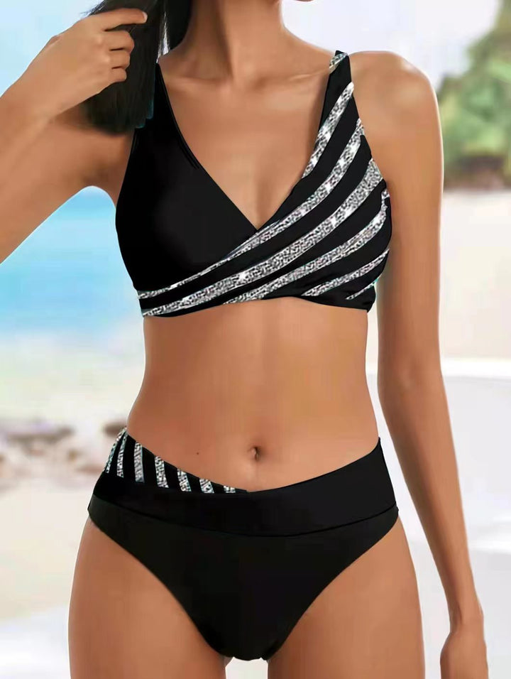 Women Sporty Bikini with fashionable wrap top Mune Fashion