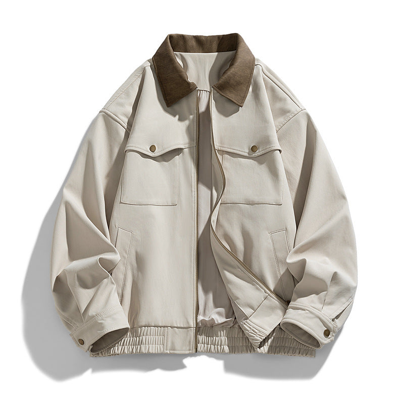 Men's Fashionable Nylon Jacket with Pockets Mune Fashion