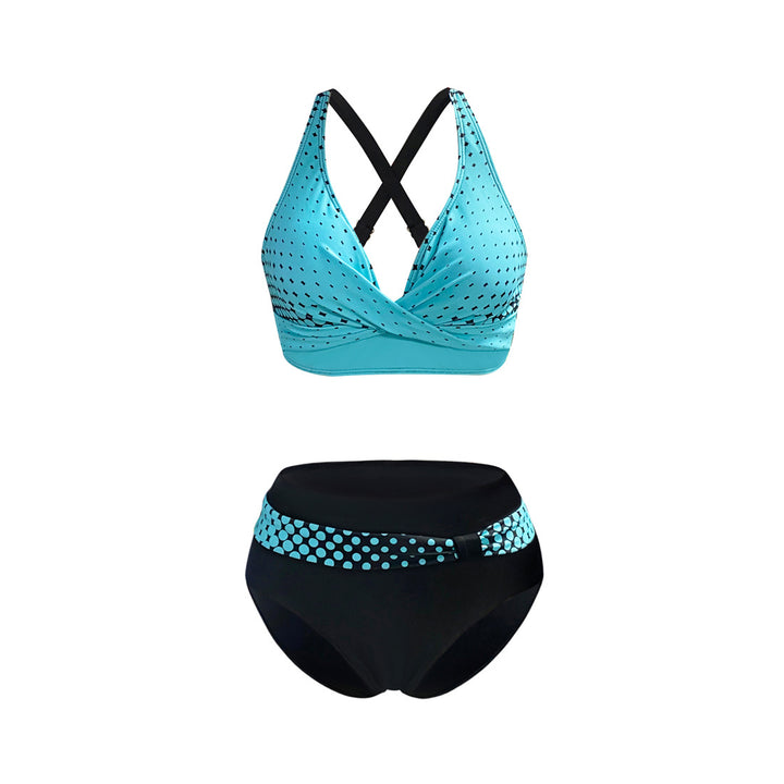 Women's sporty bikini set with trendy cut and modern graphic design Mune Fashion