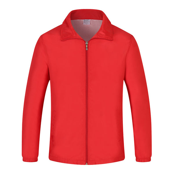 Men's lightweight windproof leisure jacket with full-length zipper & elastic cuffs Mune Fashion