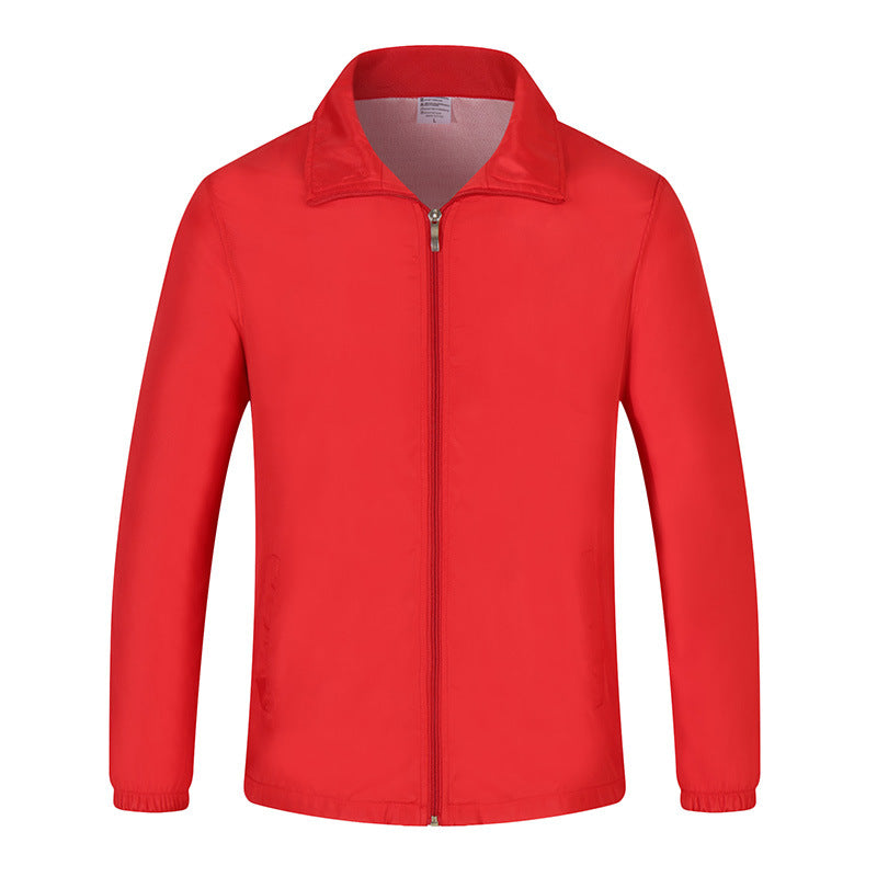 Men's lightweight windproof leisure jacket with full-length zipper & elastic cuffs Mune Fashion