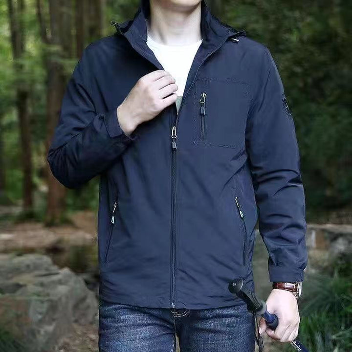 Men's multifunctional zip jacket with high collar Mune Fashion