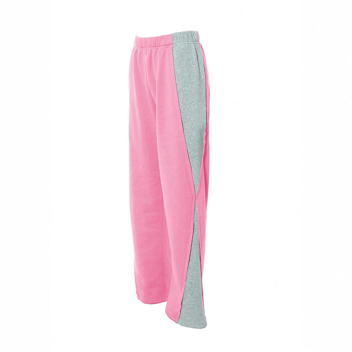 Women's Sporty Jogging Pants with Side Slit and Contrast Insert Mune Fashion