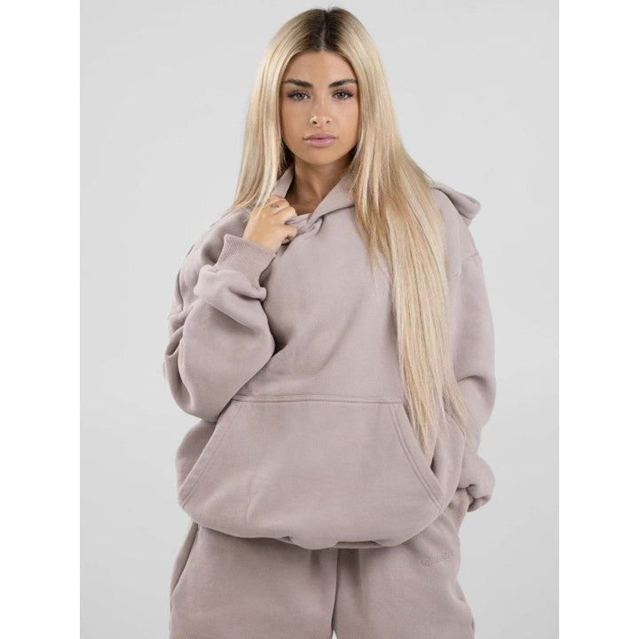 Women's extra soft oversized hoodie with structured kangaroo pocket, dropped shoulder, and brushed interior Mune Fashion
