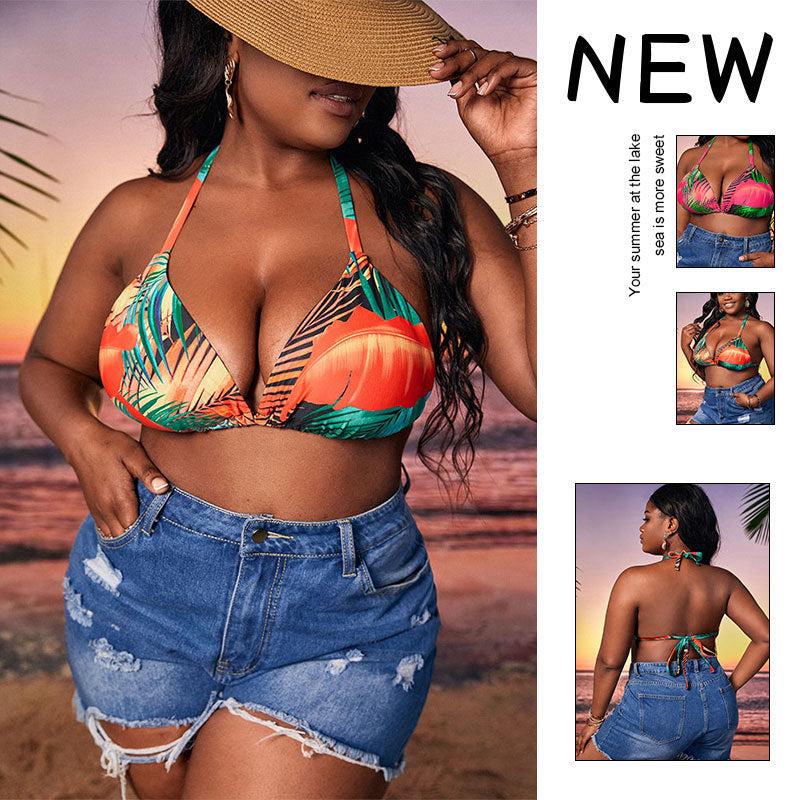 Women V-Neck One-Piece Swimsuit Mune Fashion