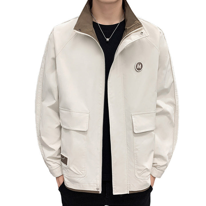 Men's lightweight transitional jacket with hidden pockets Mune Fashion