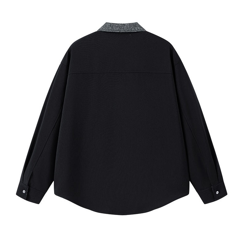 Women's Elegant Blouse with Stand Collar Mune Fashion
