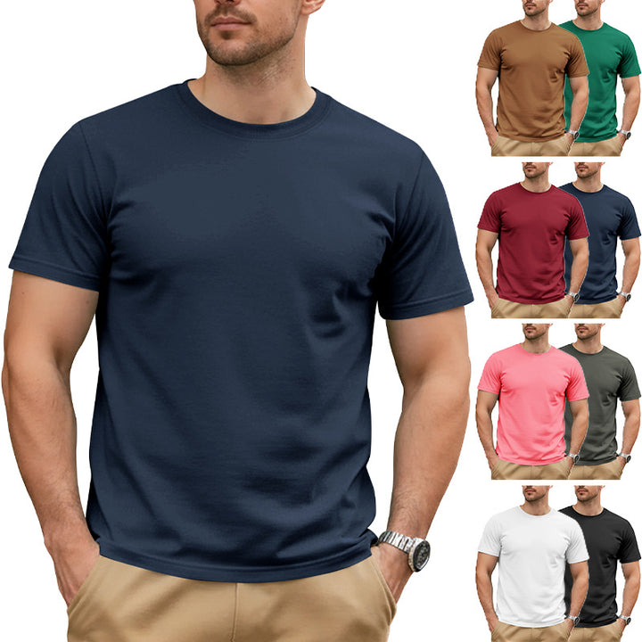 Men's Nan Basic Short Sleeve T-Shirt made of high-quality cotton blend with round neck, flat seams, and regular fit Mune Fashion