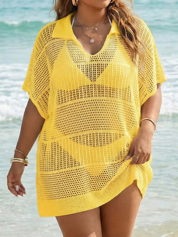 Ladies transparent crochet beach dress Mune Fashion